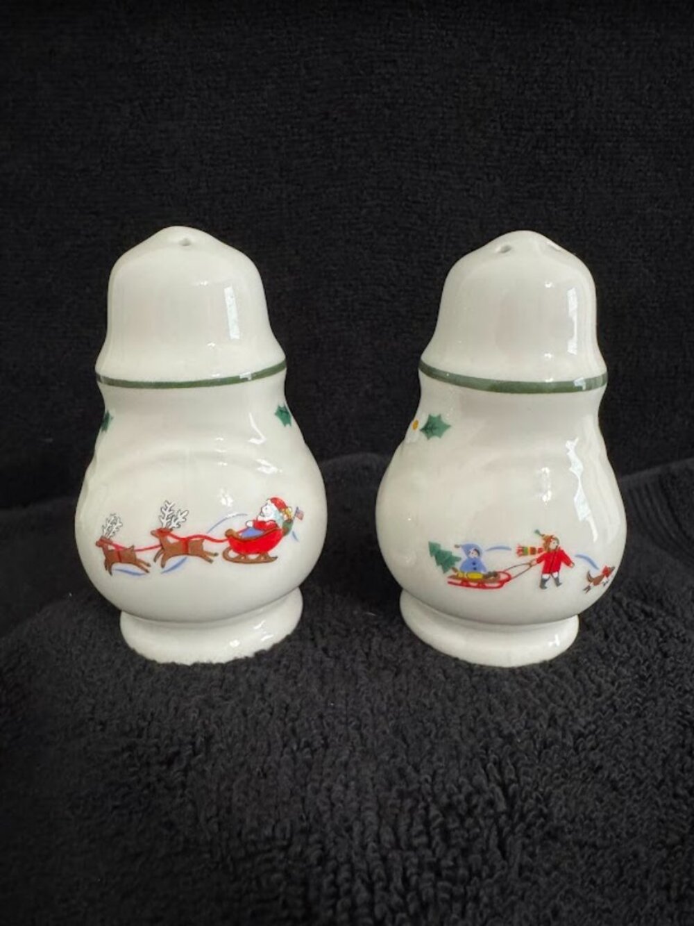 Pfaltzgraff Snow Village Salt & Pepper Shaker Set